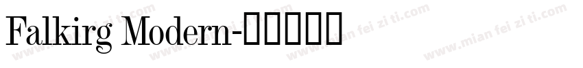 Falkirg Modern字体转换